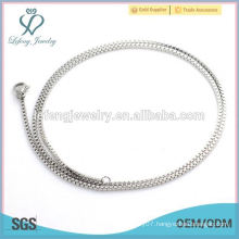 Factory price handmade silver stainless steel box chain necklace